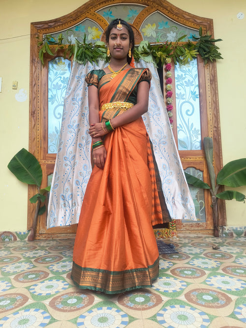 Orange Saree